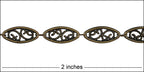 Large Filigree chain ANTIQUE BRASS