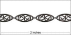 Large Filigree chain GUNMETAL