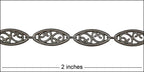 Large Filigree chain MATTE GUNMETAL