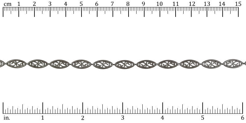 Ruler shown in 1/16-inch increments.<br>Click on image to zoom.