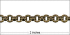 5mm Double Link chain ANTIQUE BRASS