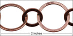 DUAL CIRCLES chain ANT. COPPER