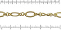 TWISTED OVAL chain MATTE GOLD