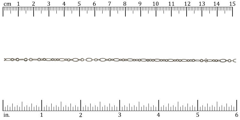 Ruler shown in 1/16-inch increments. Click on image to zoom.