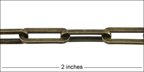 Close up of 2" of chain