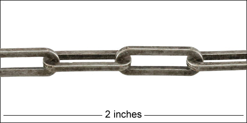 Close up of 2" of chain