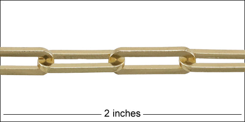 Close up of 2" of chain