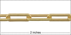 Close up of 2" of chain