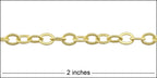 Close up of 2" of chain