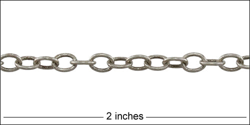 Close up of 2" of chain