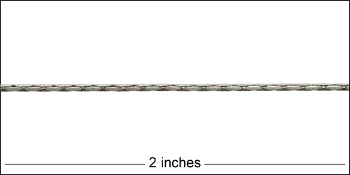 1mm beading chain ANT. SILVER