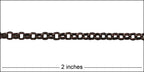 3mm Double Link chain ANTIQUE COPPER