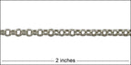 3mm Double Link chain ANTIQUE SILVER