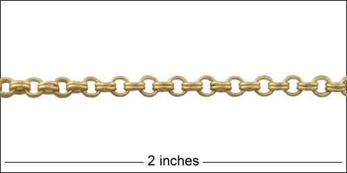 3mm Double Link chain MATTE GOLD
