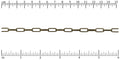 Rounded Paperclip chain ANTIQUE BRASS