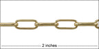 Rounded Paperclip chain GOLD