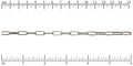 Rounded Paperclip chain RHODIUM