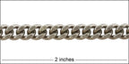 6.5mm Curb chain ANTIQUE SILVER