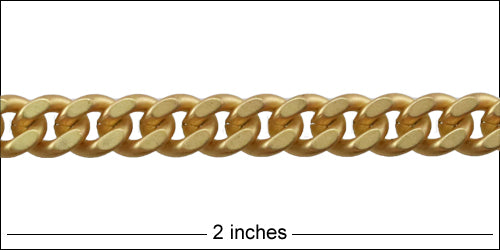 6.5mm Curb chain MATTE GOLD