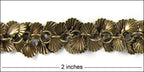 shell dangles chain ANTIQUE BRASS