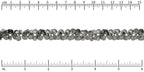 Shell Dangles Chain with Matte Gunmetal Plating