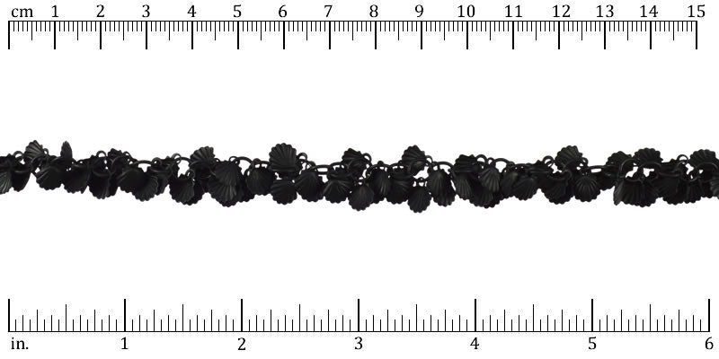 Shell Dangles Chain with Nite Black Plating