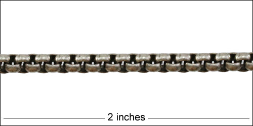 Venetian Rolo chain ANTIQUE SILVER