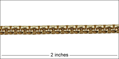 Venetian Rolo chain GOLD