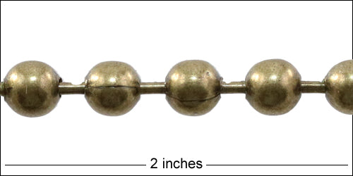 8mm ball chain ANT. BRASS