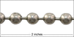 8mm ball chain ANT. SILVER