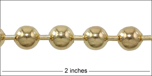 8mm ball chain GOLD
