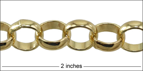 13mm Rolo chain GOLD