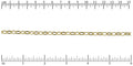 5x7mm OVAL chain GOLD