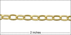 5x7mm OVAL chain MATTE GOLD