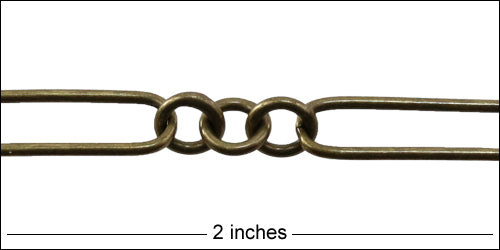 3:1 Rounded cable chain ANT BRASS