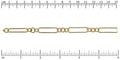 3:1 Rounded cable chain GOLD