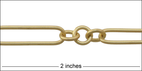 3:1 Rounded cable chain MATTE GOLD