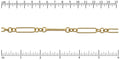 3:1 Rounded cable chain MATTE GOLD