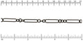 3:1 Rounded cable chain MATTE GUNMETAL