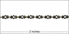 Crinkle Cross chain ANT BRASS