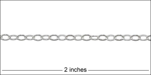 Cable chain Small SILVER PLATE