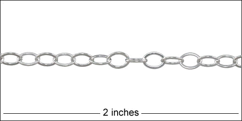 Cable chain Medium SILVER PLATE
