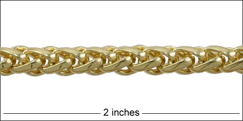 6mm wheat chain GOLD