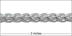 6mm wheat chain SILVER PLATE