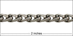 6mm wheat chain ANT. SILVER