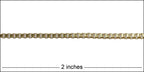 2mm box chain GOLD