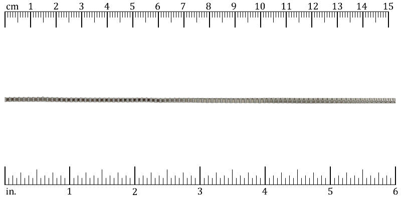 Ruler shown in 1/16-inch increments.<br>Click on image to zoom.