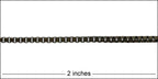 2mm box chain ANT. BRASS