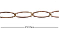 cable chain RAW BRASS