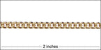 small flattened curb chain GOLD